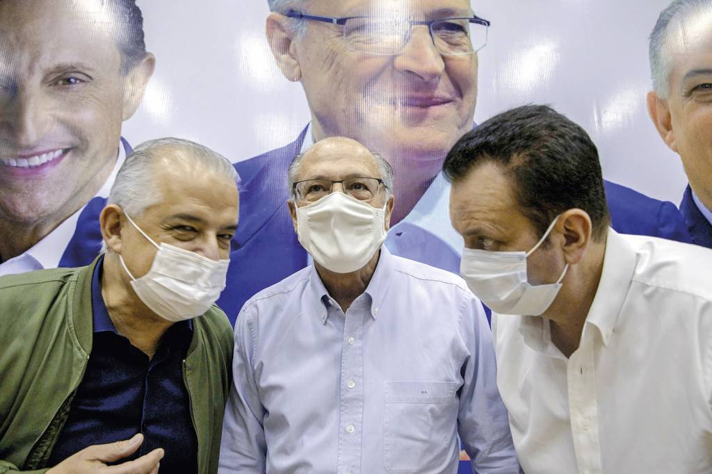 SPC233884.JPG DE SAÍDA - Alckmin: ao lado de França e Kassab, o primeiro esboço de uma chapa para 2022 contra o PSDB em São Paulo -