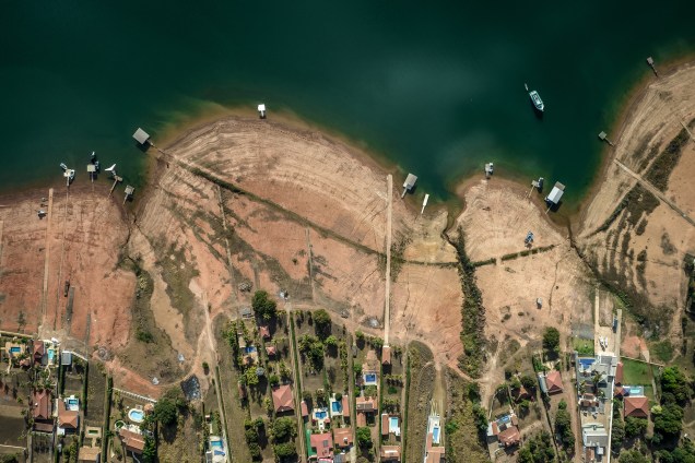 Vista aérea da região de Sao José da Barra/MG -