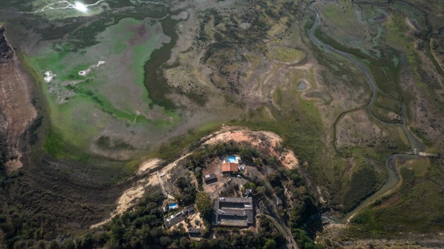 Vista aérea da região de Carmo do Rio Claro/MG -