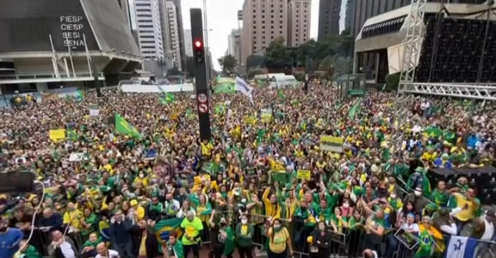 Manifestação em favor do voto impresso, na Avenida Paulista - 02.08.2021