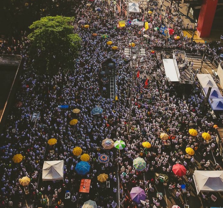 Manifestação Ato contra governo Bolsonaro e a favor do impeachment, na Avenida Paulista, em São Paulo (SP) - 12.09.2021