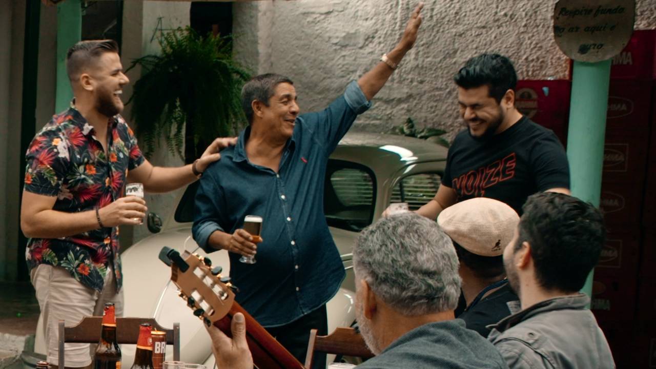 Trecho de clipe da música "Turma da Espuma", novo single de Zeca Pagodinho. Setembro de 2021.