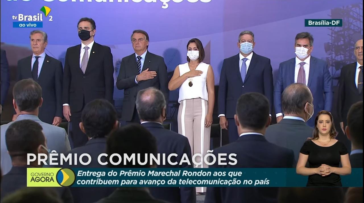 Solenidade de entrega do Prêmio Marechal Rondon de Comunicações reúne autoridades no Palácio do Planalto
