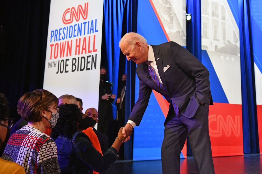 Presidente dos EUA, Joe Biden, durante evento da rede CNN. 21/10/2021