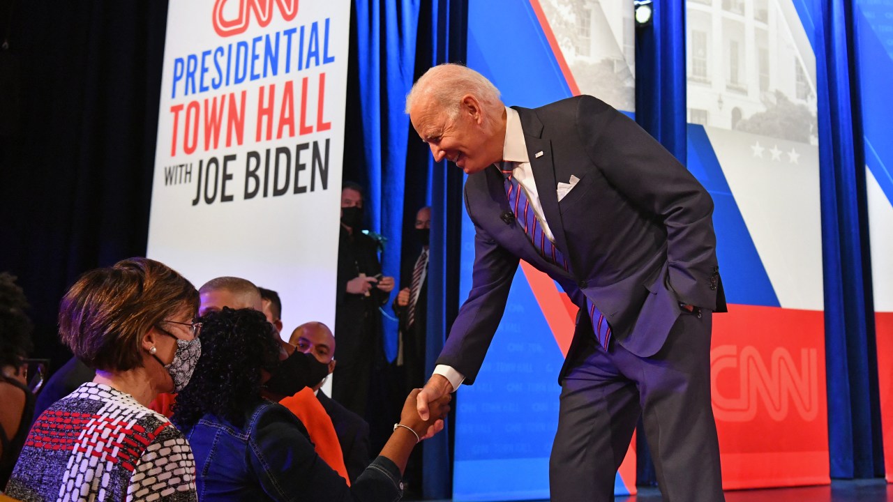 Presidente dos EUA, Joe Biden, durante evento da rede CNN. 21/10/2021