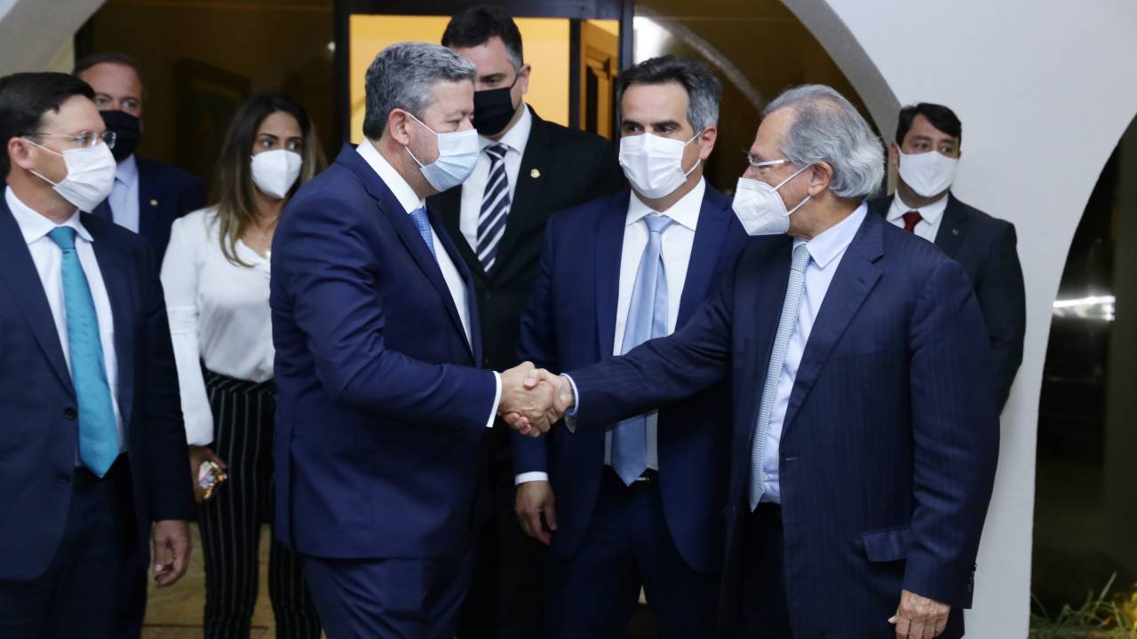Arthur Lira e Paulo Guedes