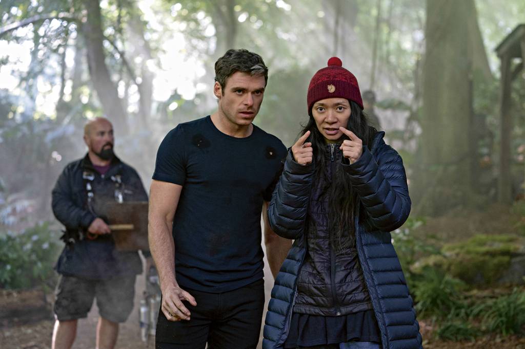 FILME-ETERNALS-2021-35.jpg NO SET - Chloé Zhao instrui Madden: inspiração nos mangás -