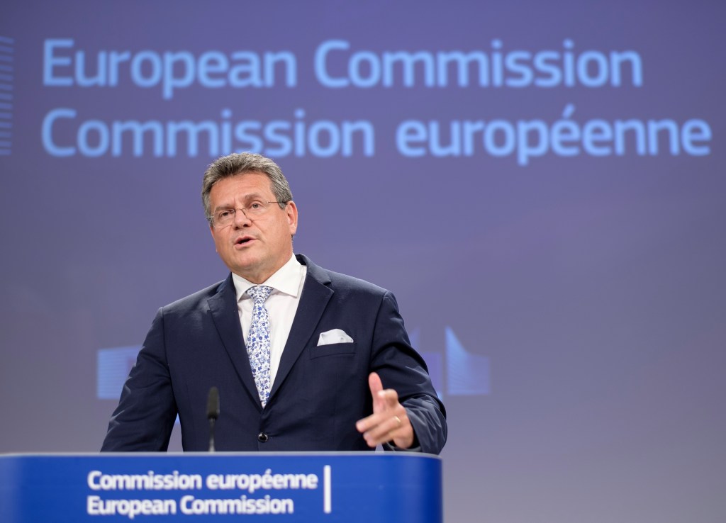 Vice-presidente da Comissão Europeia, Maros Sefcovic. 30/06/2021