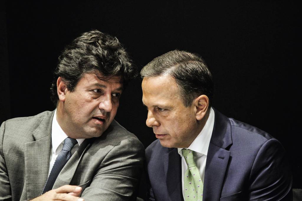 LUIZ-HENRIQUE-MANDETTA-DORIA-2019-7639.jpg TERCEIRA VIA - Mandetta e João Doria: apoio ao tucano é uma possibilidade -