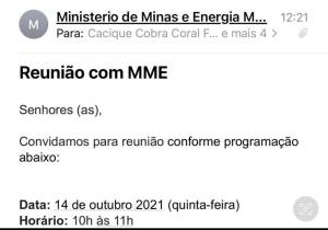 email do ministerio das minas e energia