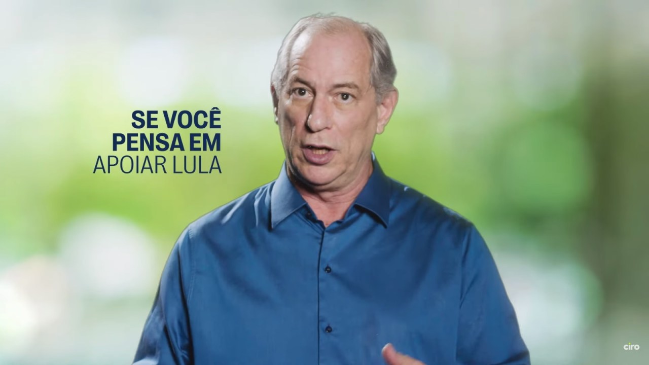 O presidenciável Ciro Gomes, do PDT, em vídeo publicado nesta segunda-feira contra Lula