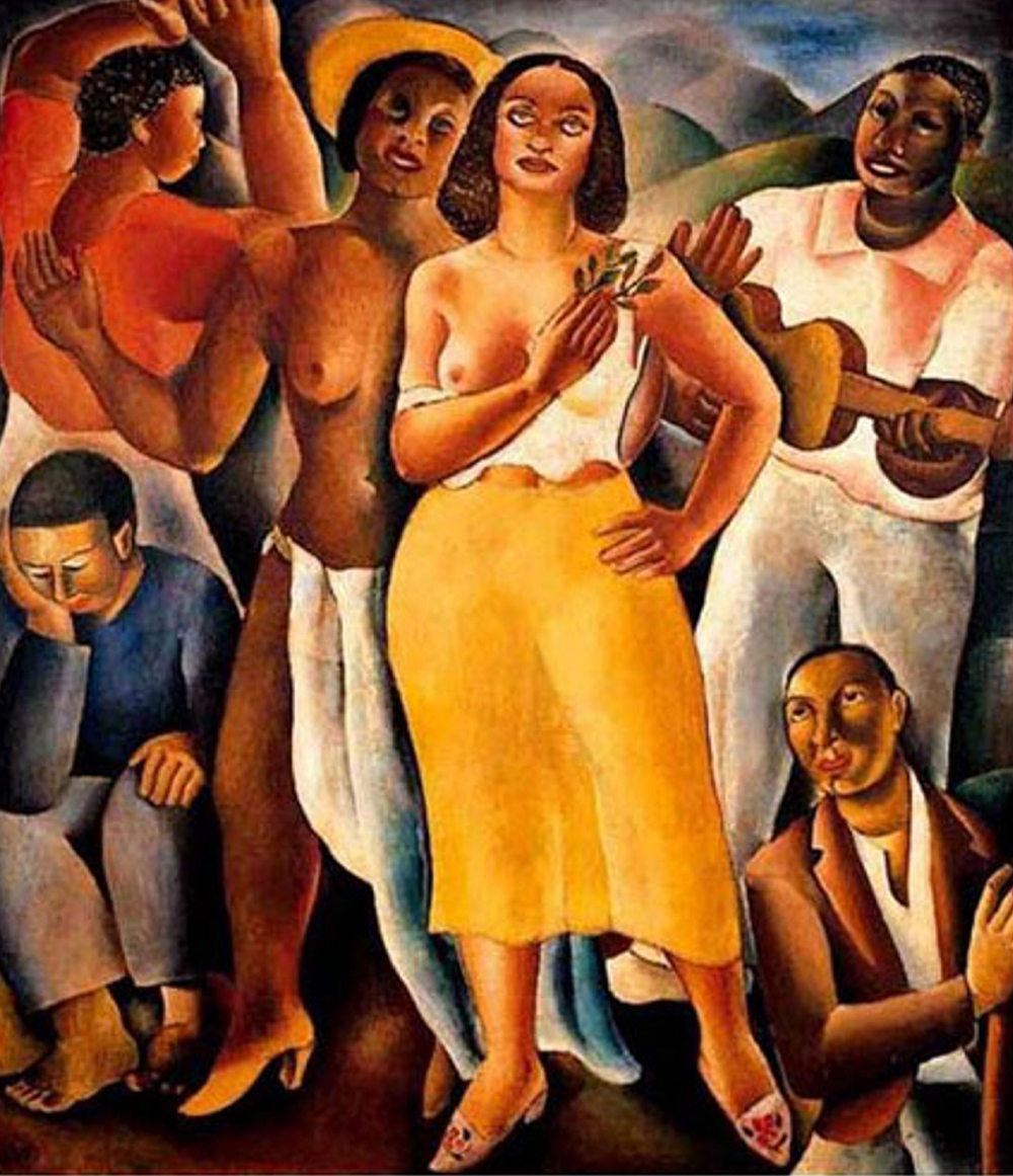 'Samba' (1926), representante do modernismo brasileiro, de Di Cavalcanti