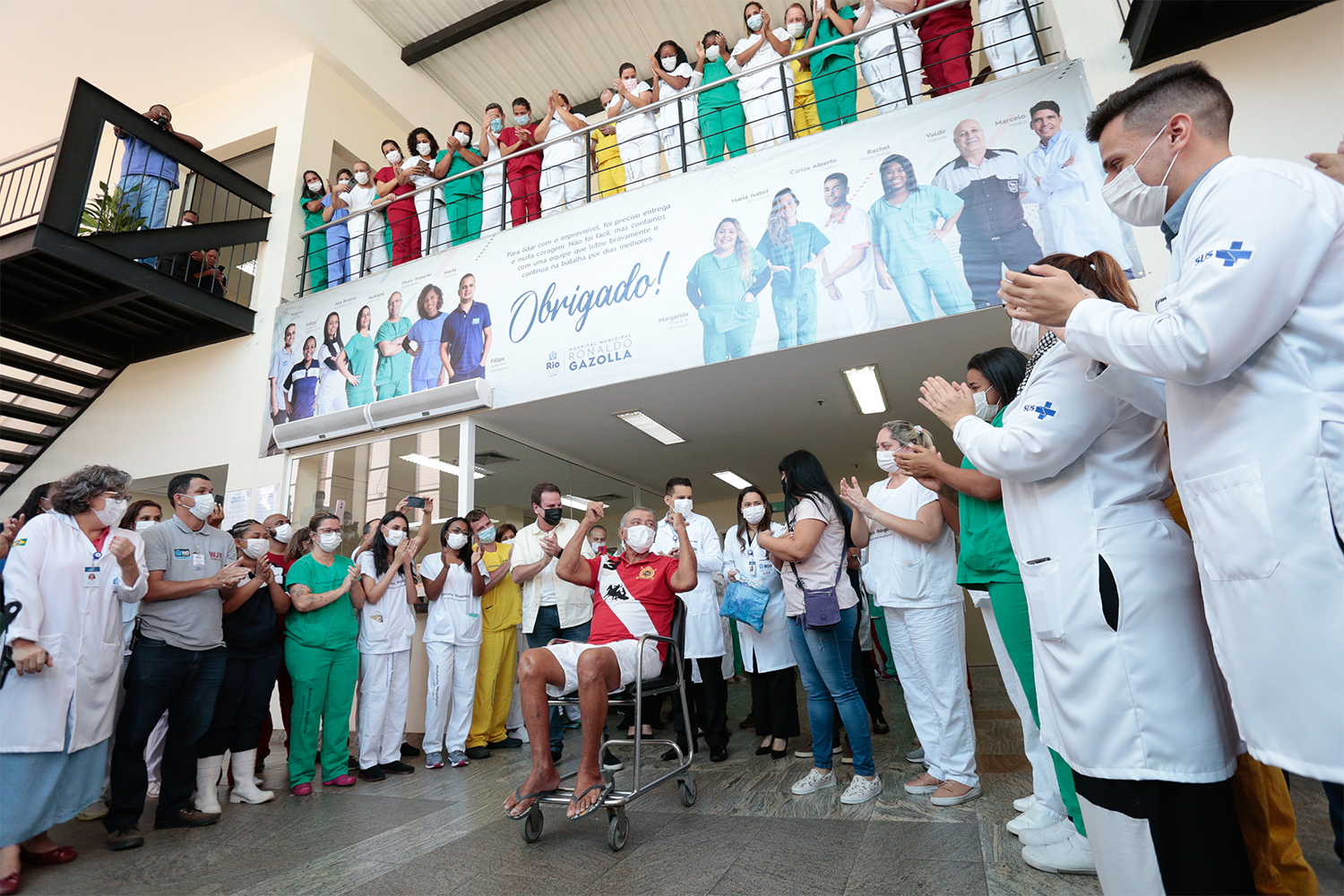 Último paciente com Covid-19 no Hospital Municipal Ronaldo Gazolla recebe alta