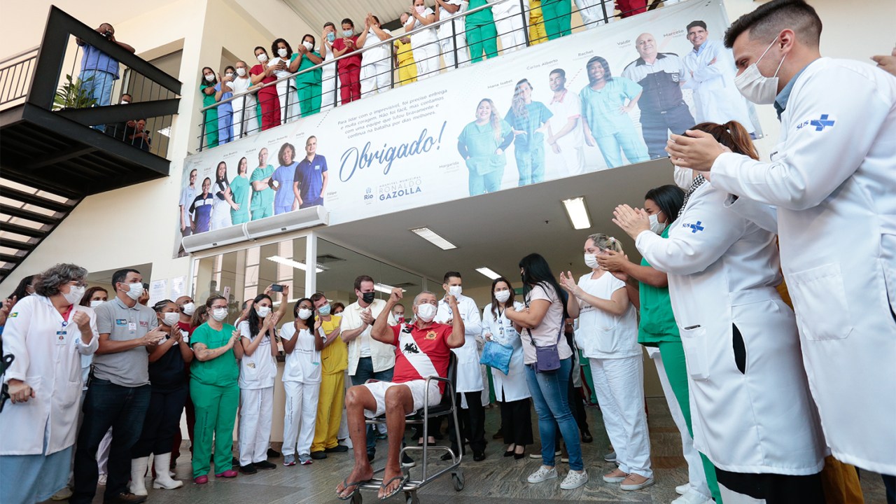 Último paciente com Covid-19 no Hospital Municipal Ronaldo Gazolla recebe alta