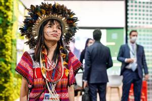 BRITAIN-UN-CLIMATE-COP26 Txai Suruí -