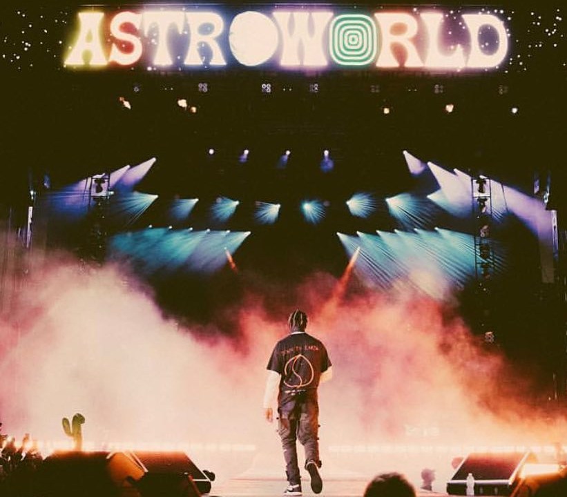 Show de Travis Scott no festival Astroworld, em 2018