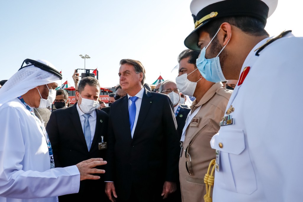 O presidente Jair Bolsonaro, em visita a Dubai