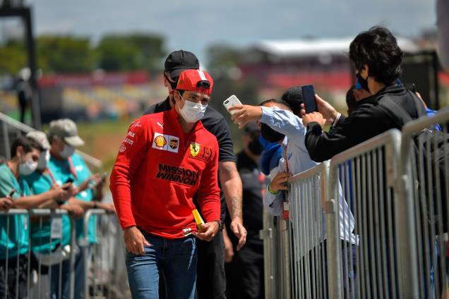 Carlos Sainz, da Ferrari -