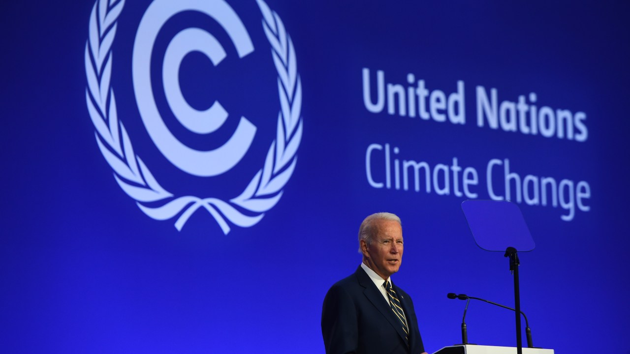 Biden na COP26, no Reio Unido