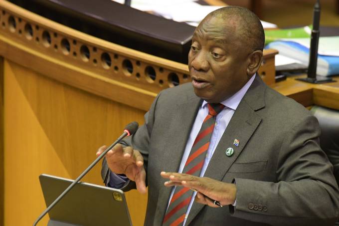 South African President Ramaphosa answers questions in National Assembly