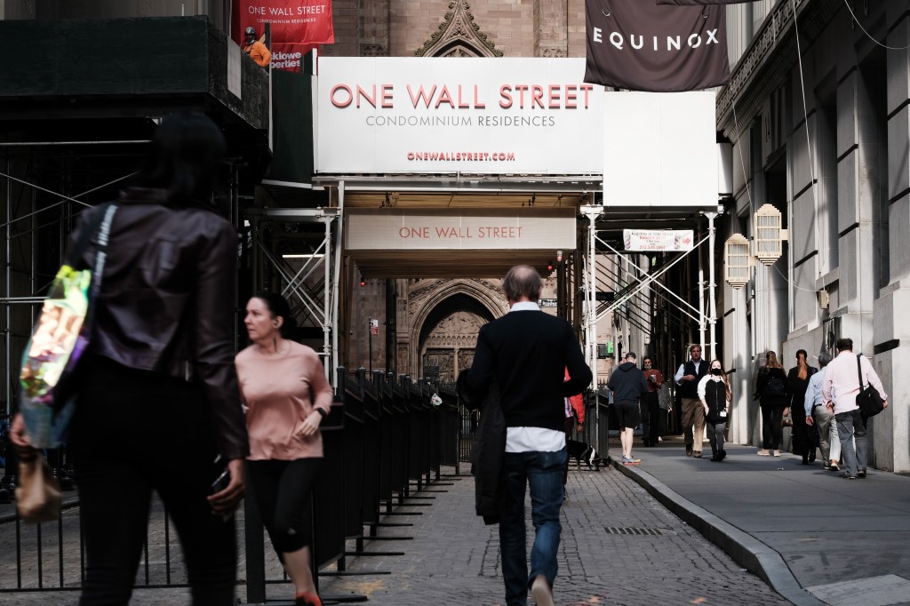 Região de Wall Street, no coração financeiro de Nova York