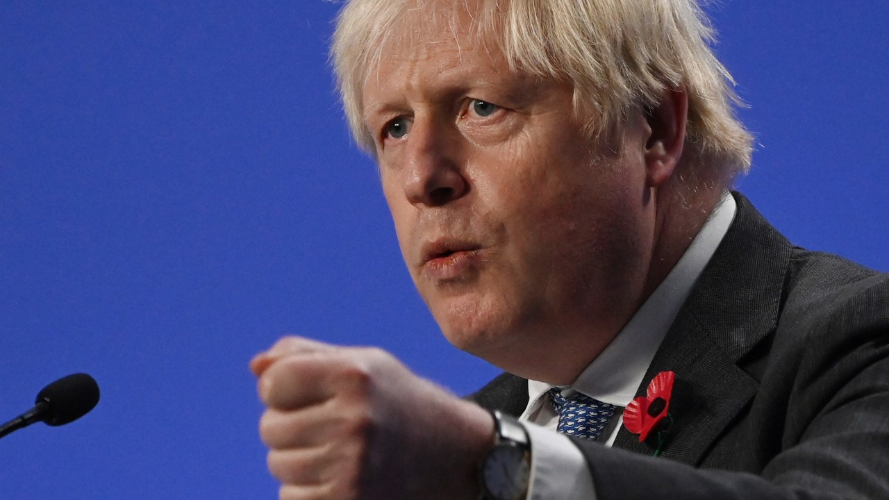 Primeiro ministro britânico, Boris Johnson: vetado pelo Kremlin em solo russo devido às sanções impostas ao país