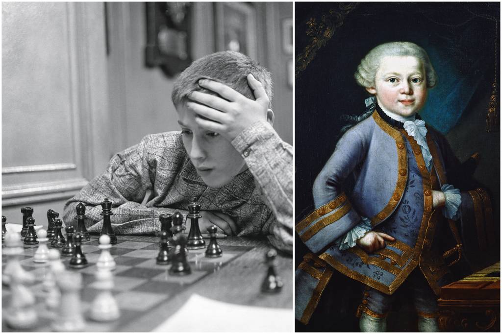 PRODÍGIOS - O enxadrista Bobby Fischer e Wolfang Amadeus Mozart: façanhas históricas na infância -