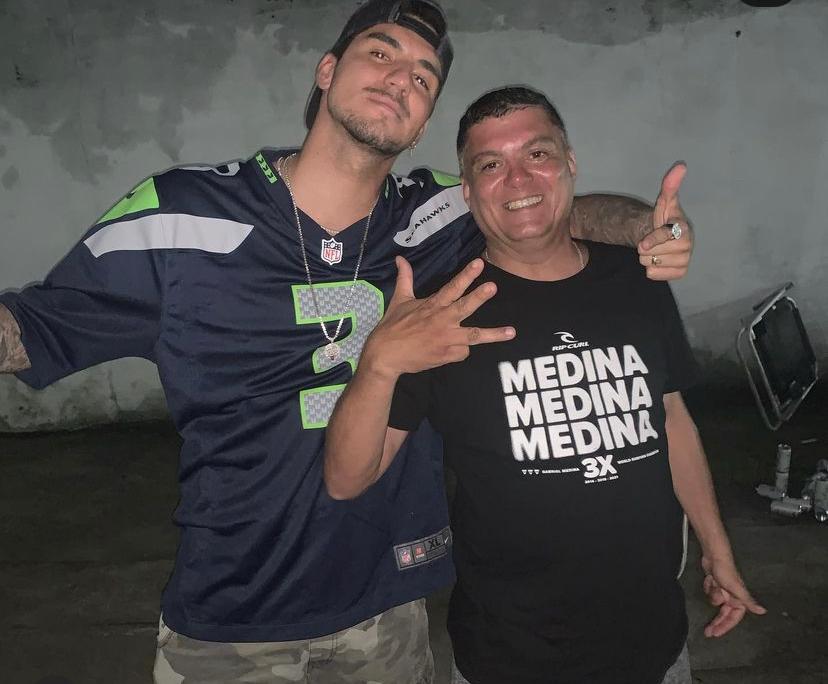 Gabriel Medina e o pai biológico, Claudio Ferreira