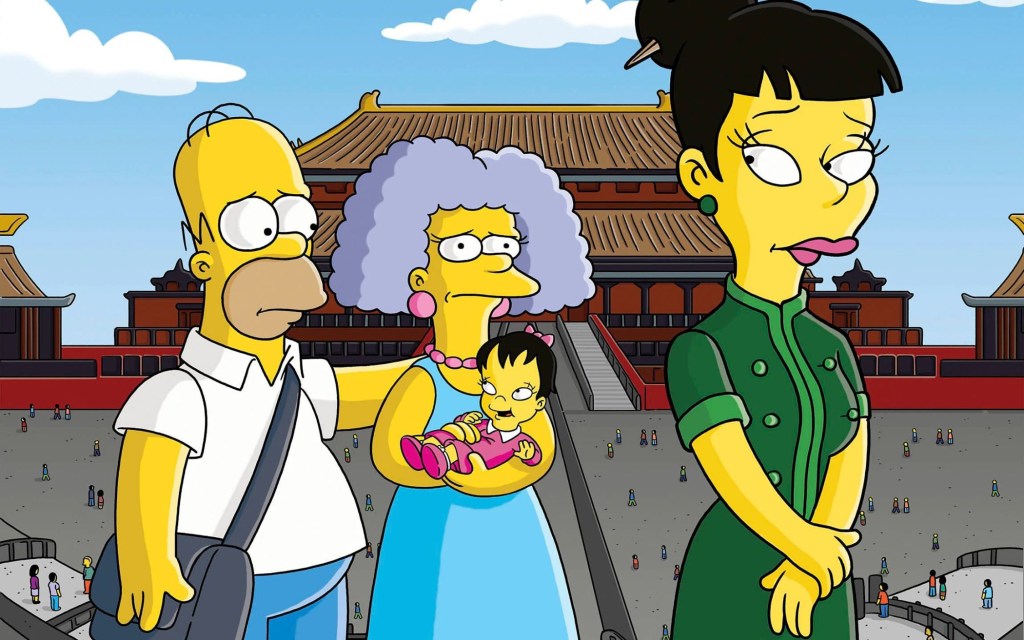 Episódio dos Simpsons em que eles visitam a Praça da Paz Celestial, na China