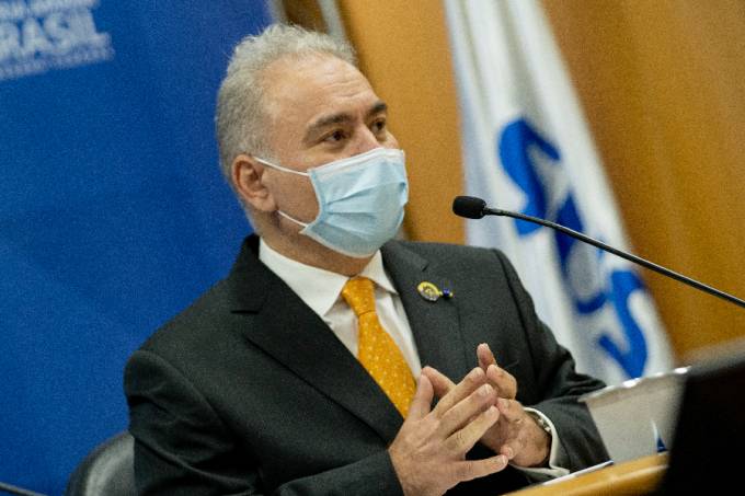O ministro da Saúde, Marcelo Queiroga – 20/12/2021 –