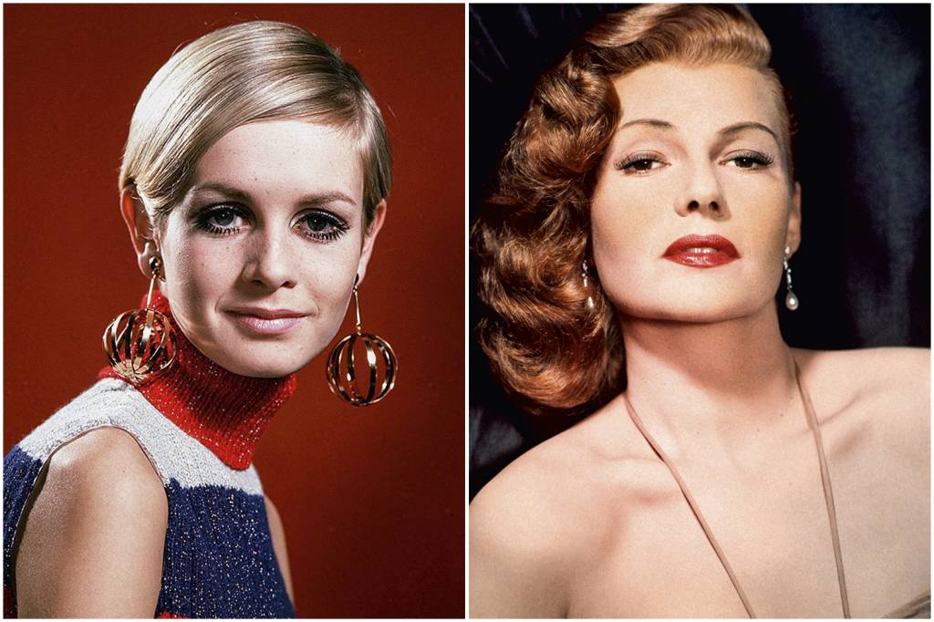 COISA DE CINEMA - A modelo Twiggy e a atriz Rita Hayworth: referências -