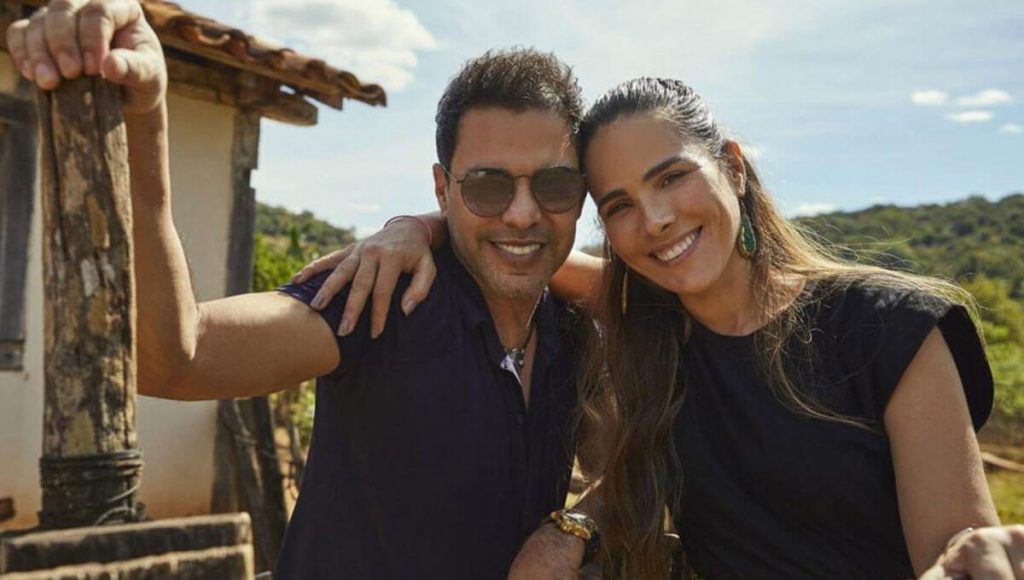 O cantor Zezé Di Camargo e a filha Wanessa gravam novo documentário
