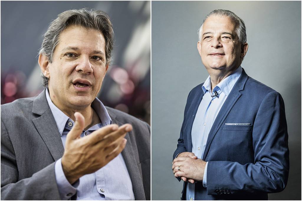 DISPUTA PELO GOVERNO - Haddad e França: aliança nacional pode interferir diretamente na eleição em São Paulo -