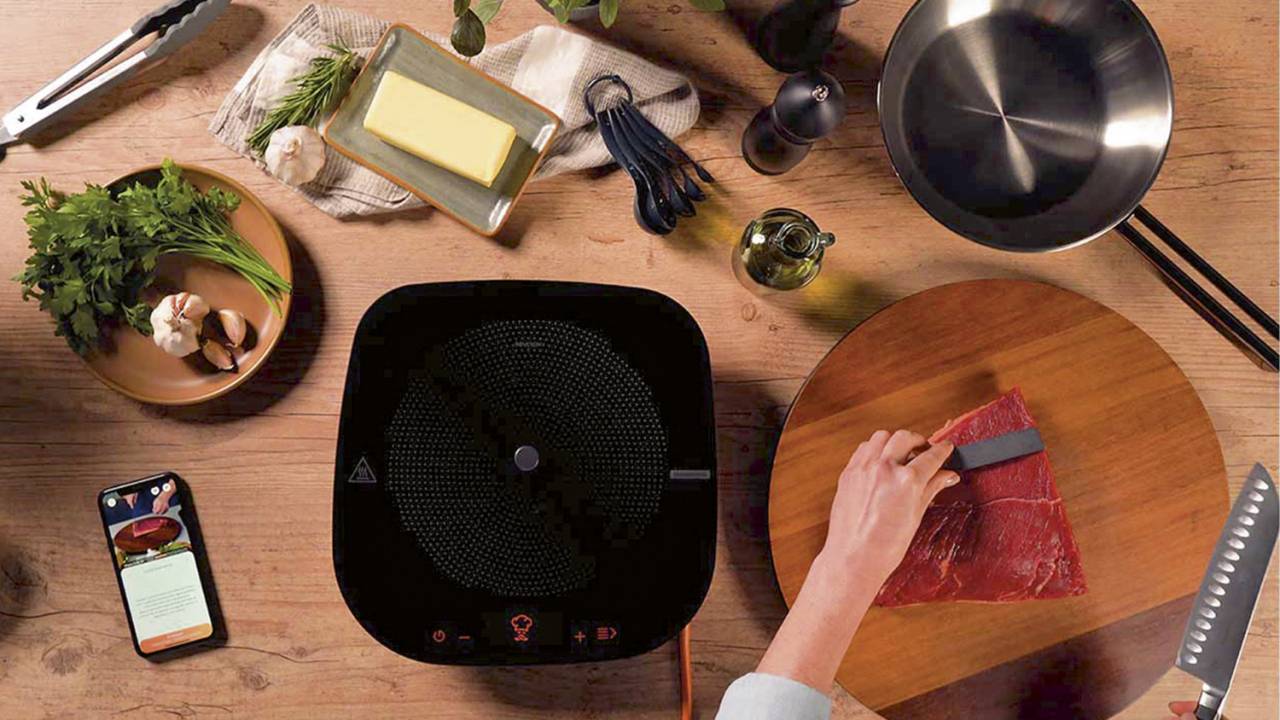 ALIMENTO HIGH-TECH - Cooktop da Tramontina: sensores monitoram a quantidade de ingredientes adicionados -