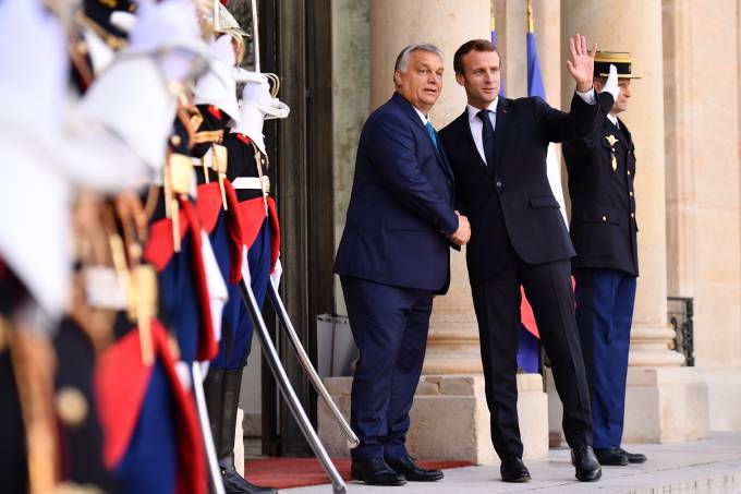 Emmanuel Macron – Viktor Orban meeting in France