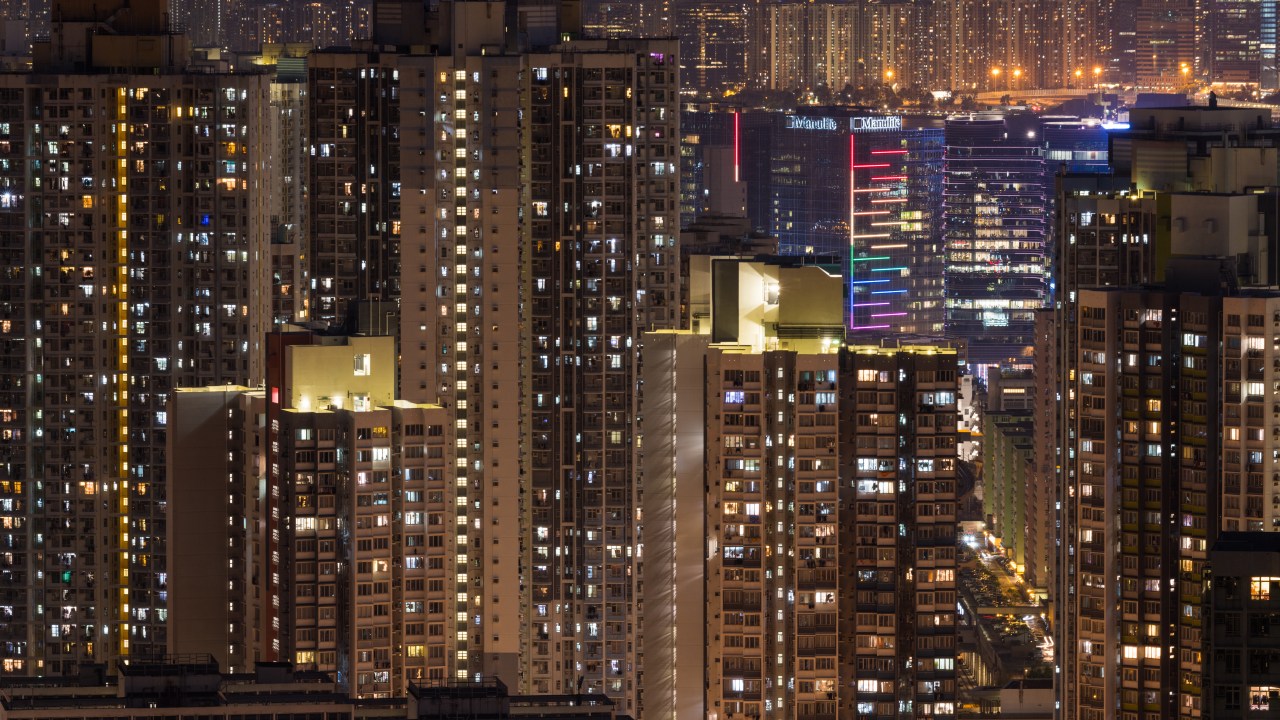O bairro de Kwun Tong, um dos mais densos de Hong Kong