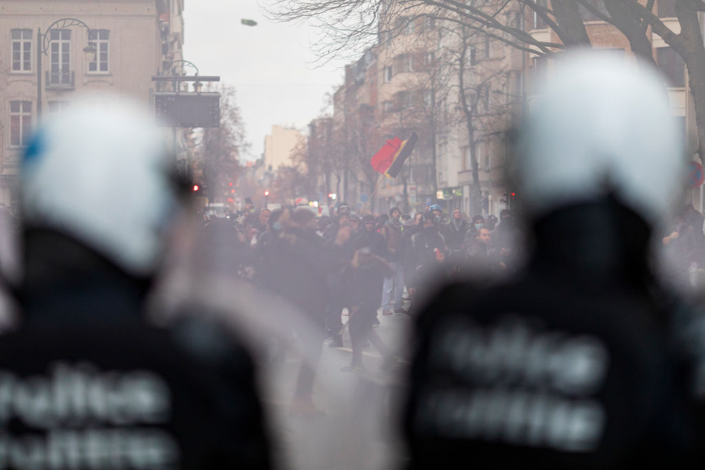 Protestos na Bélgica