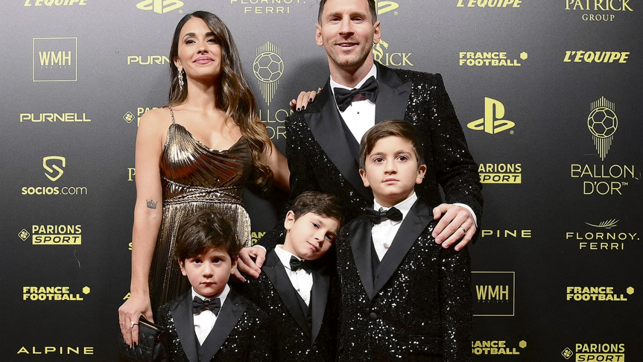 Lionel Messi, Antonella e filhos -