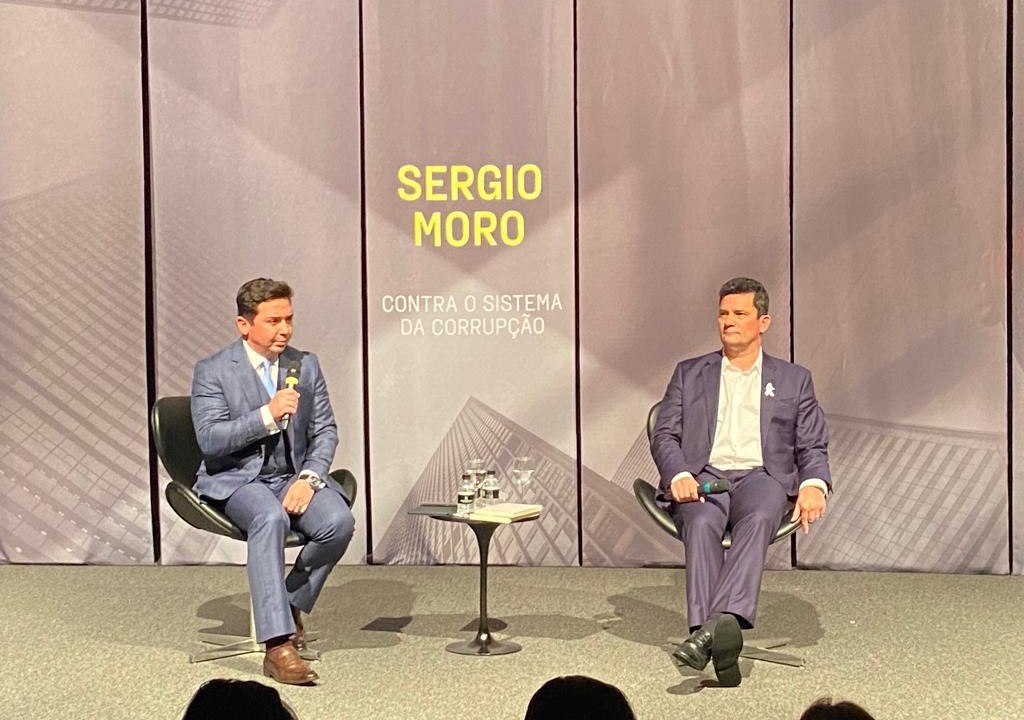Sergio Moro durante lançamento do livro 'Sergio Moro - Contra a corrupção', em São Paulo - 07.12.2021