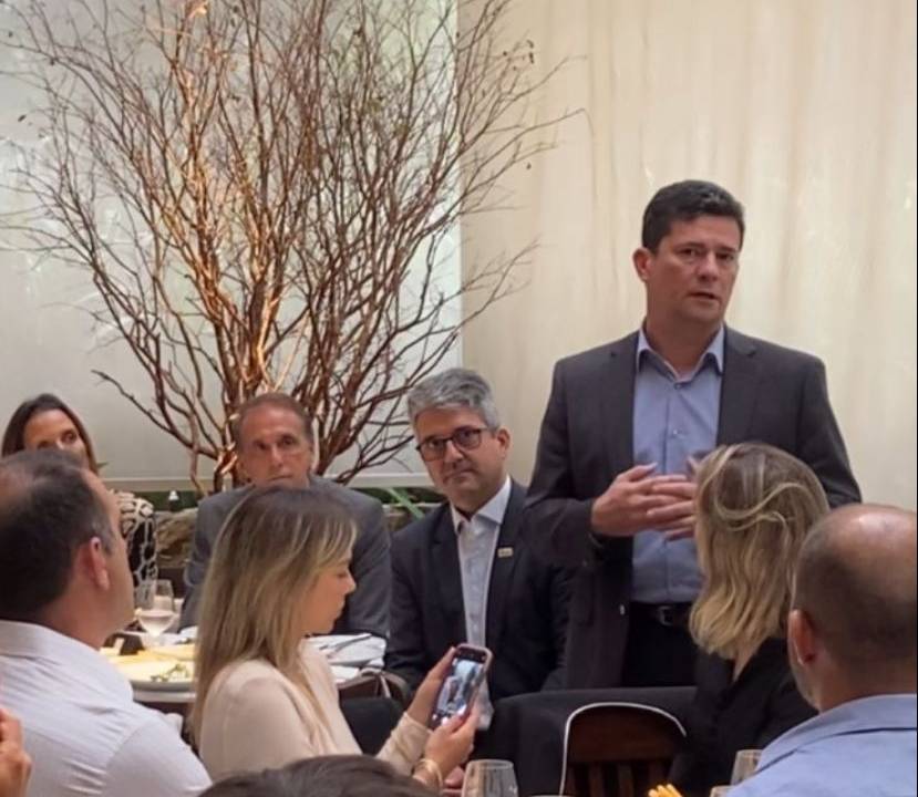 O ex-juiz Sergio Moro participa de almoço com empresários e advogados em São Paulo - 08.12.2021