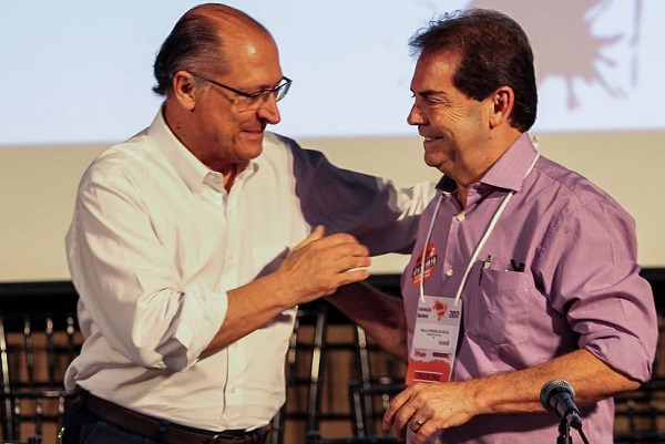 O ex-deputado Paulinho da Força (Solidariedade) e o ex-governador de São Paulo Geraldo Alckmin (PSDB)
