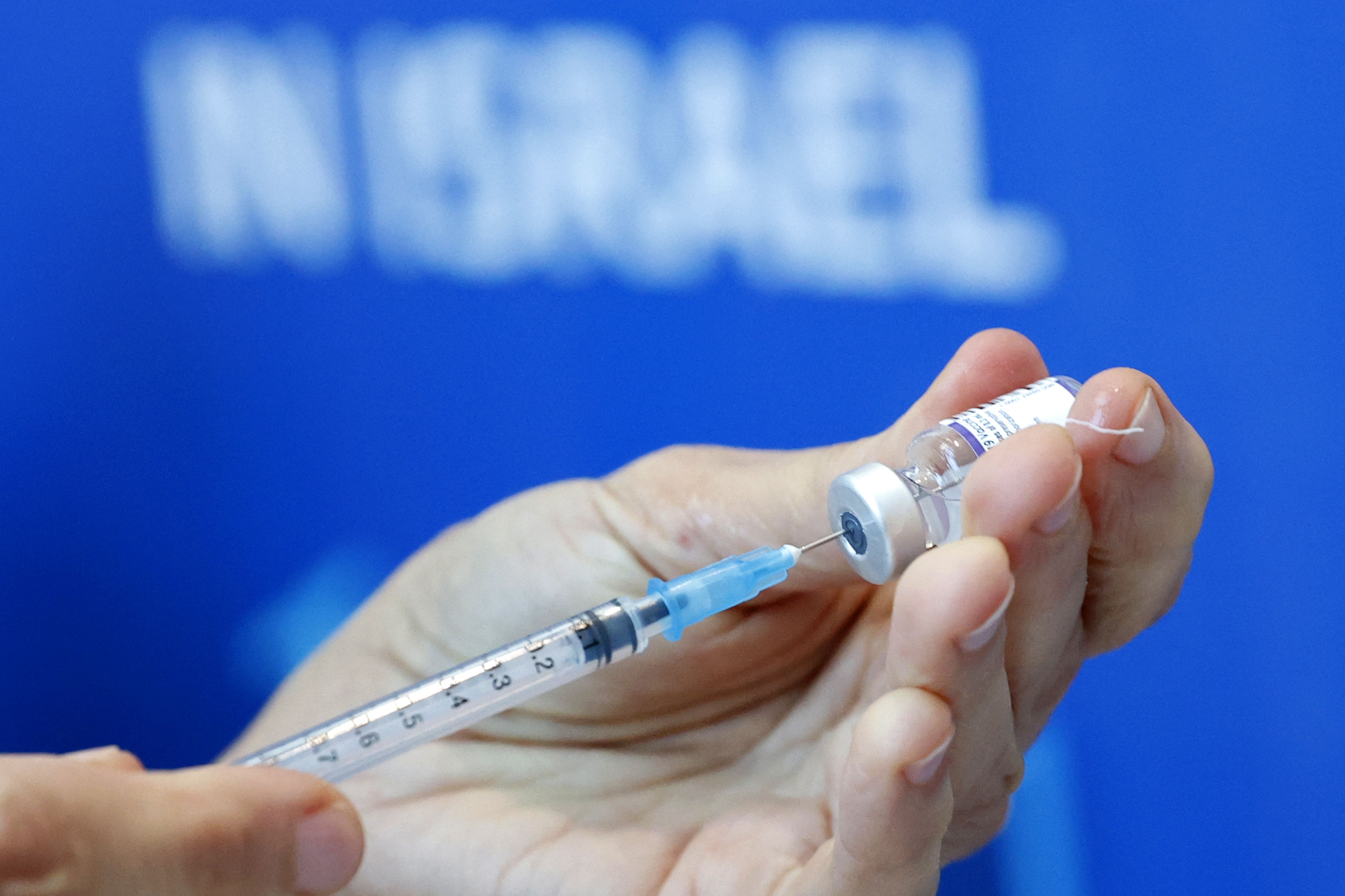 Vacinação em hospital em Tel Aviv, Israel. 03/01/2022