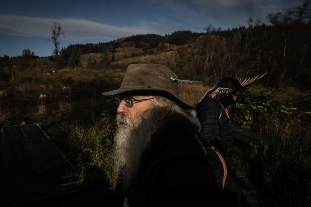 O inglês Mark Bamford, que faz parte da Comunidade Florestal de Kilfinan
