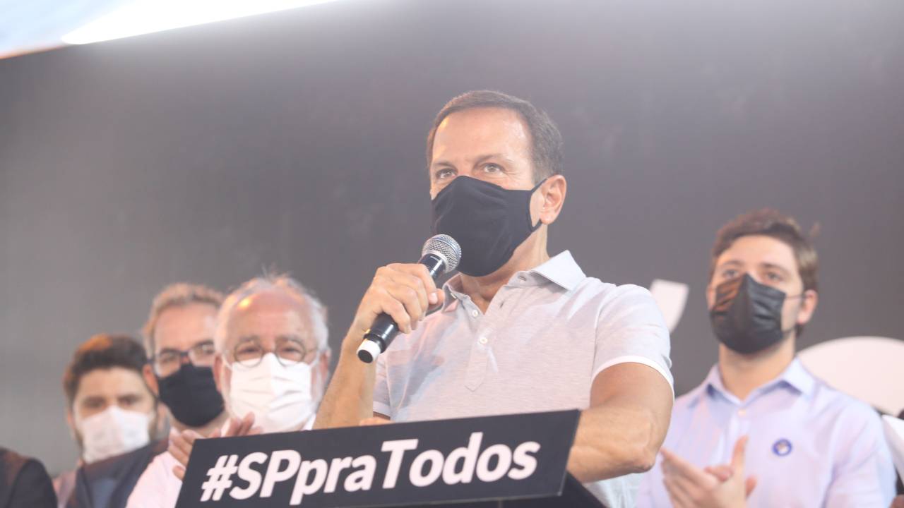 João Doria, durante evento em Ribeirão Pires, SP
