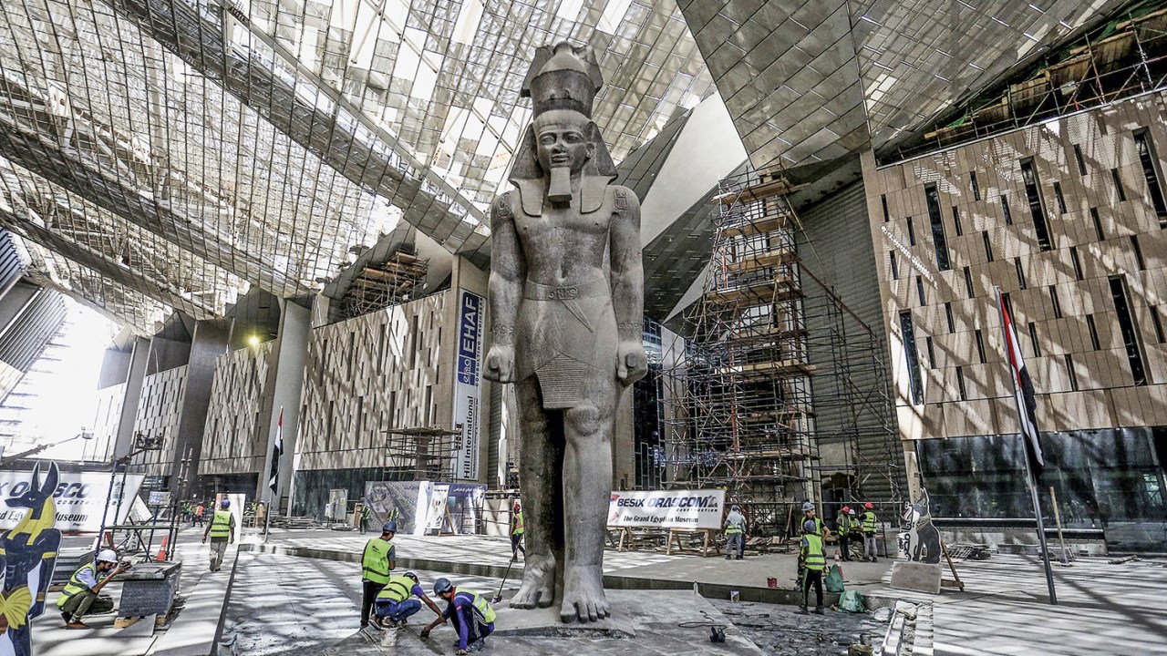 PREPARATIVOS - Grande Museu Egípcio: inauguração em novembro -