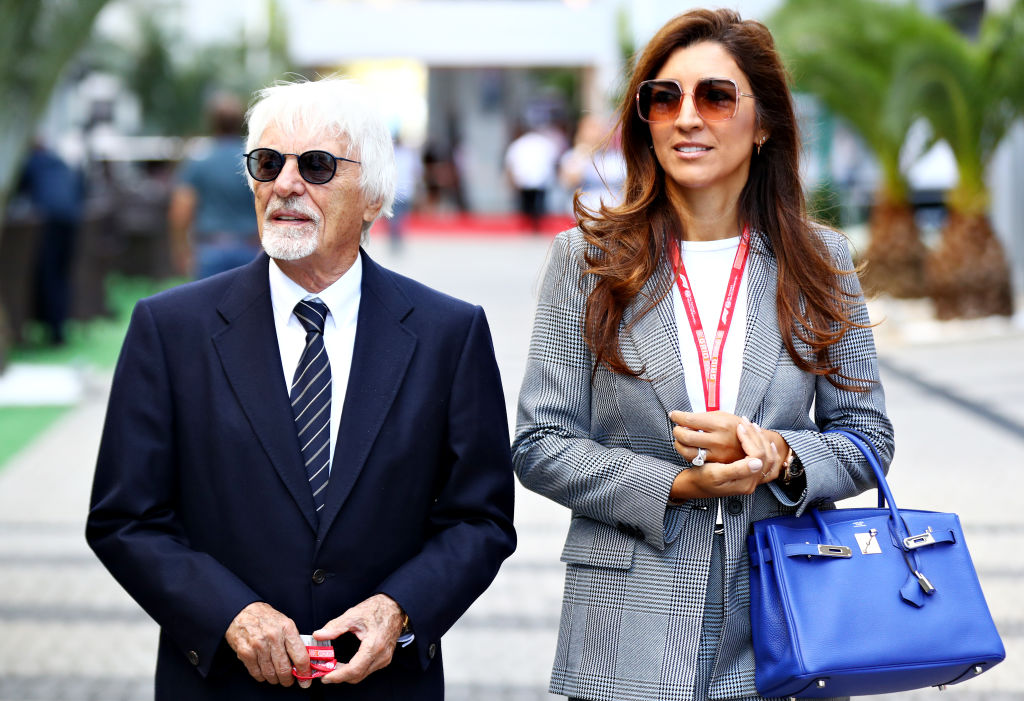 Bernie Ecclestone e sua esposa, Fabiana