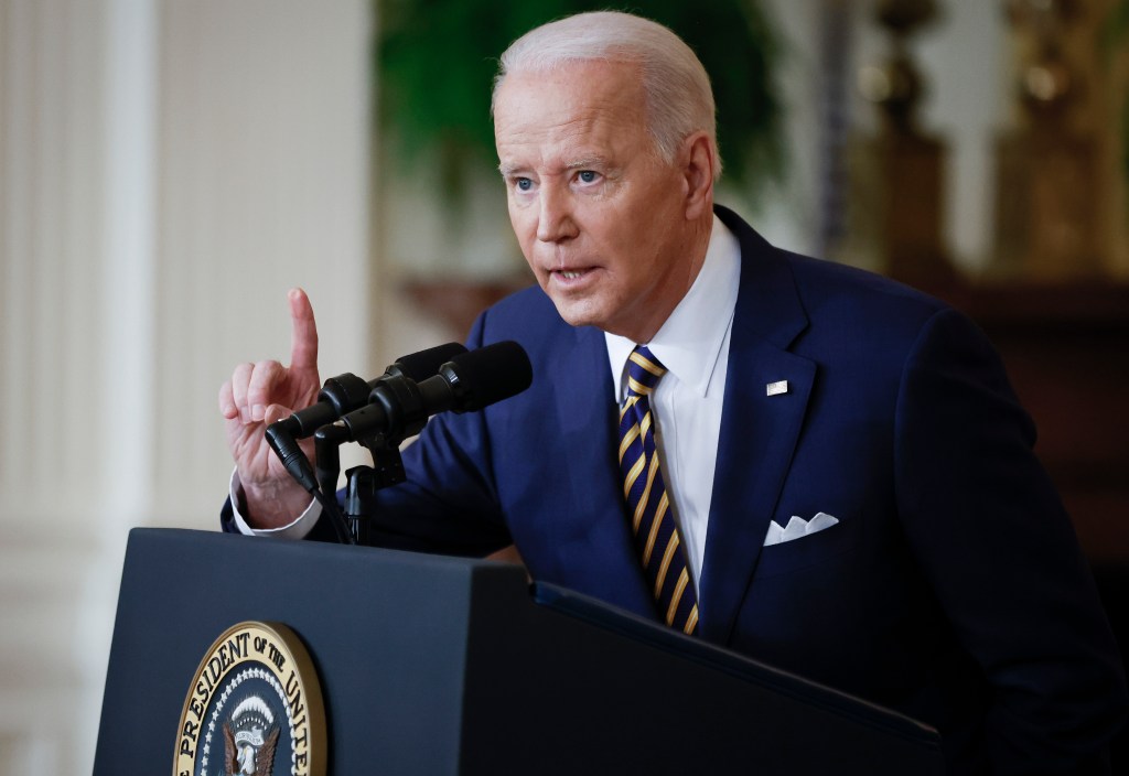 O presidente dos Estados Unidos, Joe Biden, participa de entrevista coletiva nesta quarta-feira (19)