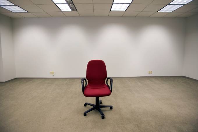 Office Chair in Empty Room