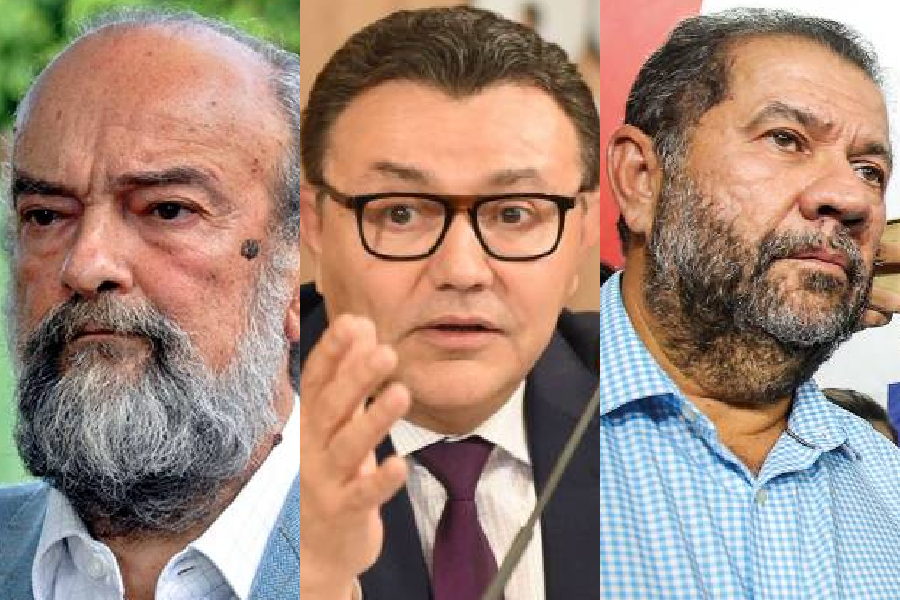 José Luiz Penna (PV), Carlos Siqueira (PSB) e Carlos Lupi (PDT), três presidentes que recebem salários dos partidos