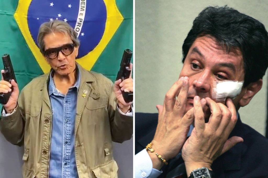 Roberto Jefferson SINA - Jefferson, que está preso por ataques ao STF, e em 2005, quando denunciou o mensalão: histórico de confusão -